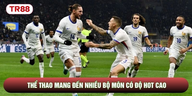 Thể thao mang đến nhiều bộ môn có độ hot cao
